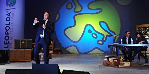 Italian PM Renzi at convention 'Leopolda'