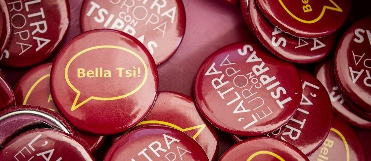 Raccolta firme per la lista Tsipras