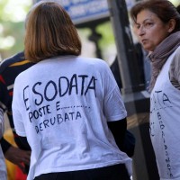 ''Esodati'' manifestano davanti al ministero del Lavoro
