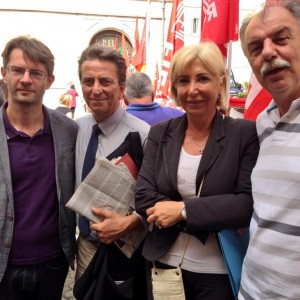 parlamentari sel con lavoratori alitalia