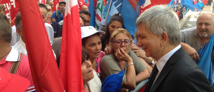 Nichi manifestazione sindacati