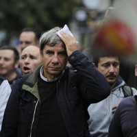 Manifestazione degli operai di Terni, Marcianise e Livorno al Ministero del Lavoro