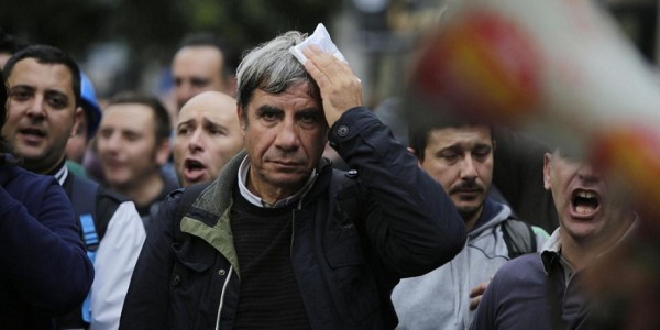 Manifestazione degli operai di Terni, Marcianise e Livorno al Ministero del Lavoro