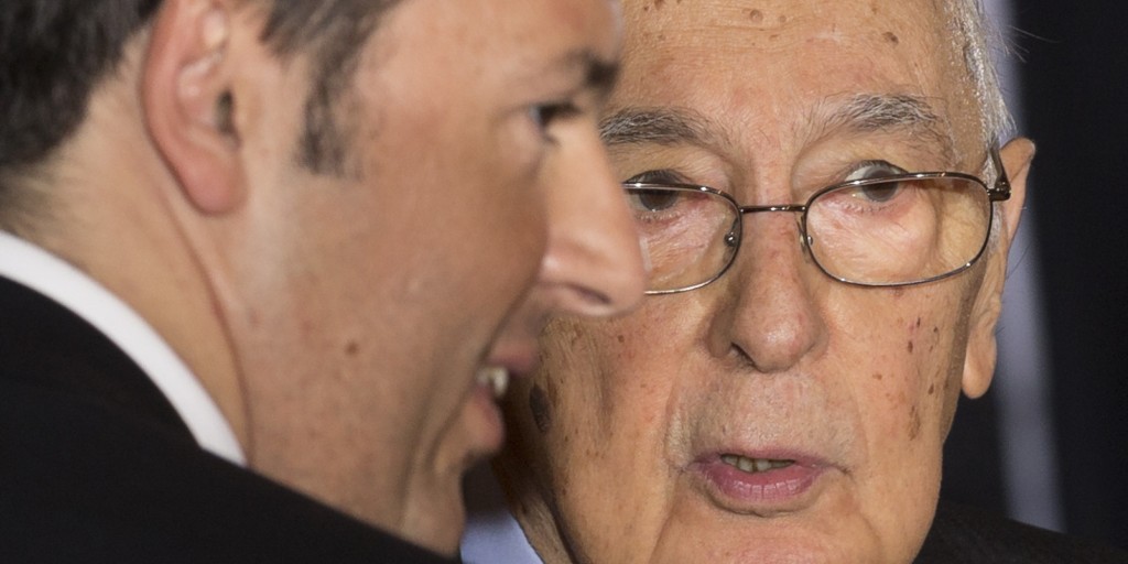 Giorgio Napolitano, Matteo Renzi