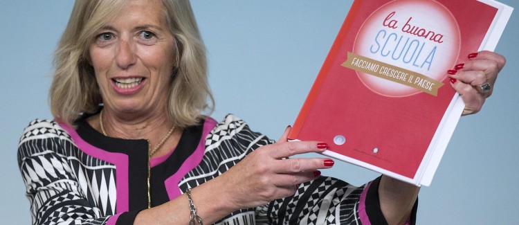 Palazzo Chigi - Il ministro Giannini illustra le linee guida sulla scuola