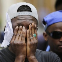 Manifestazione dei sans papiers e migranti contro la strage di immigrati nel Mediterraneo