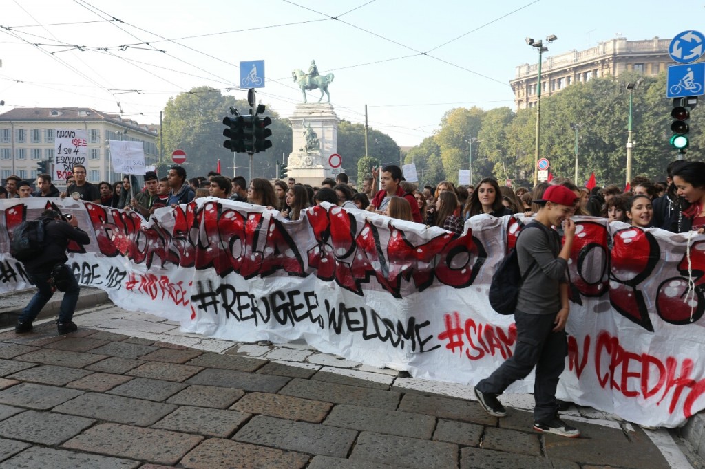 STUDENTI, PRIMO CORTEO DELL'ANNO CONTRO RIFORMA 'BUONA SCUOLA' - FOTO 5