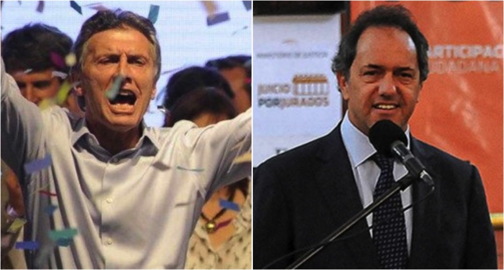 mauricio macri e Daniel Scioli