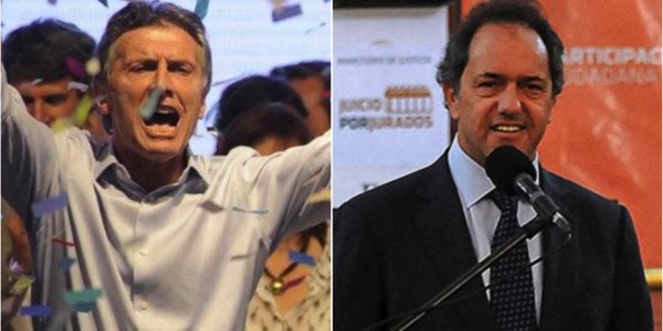 mauricio macri e Daniel Scioli