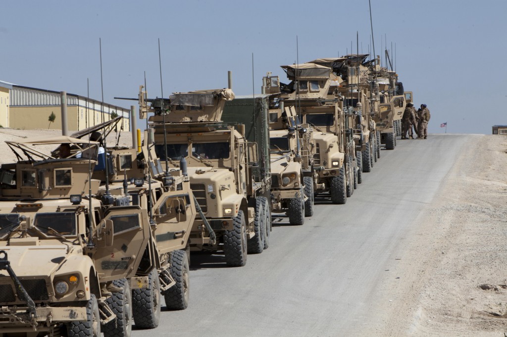 CLB-8 Marines escort new kandak to Helmand province