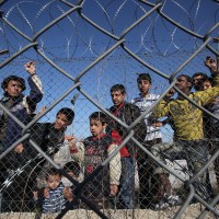 ansa - giuliana devivo - Illegal immigrants are seen in a detention center in Kyprinos, in the region of Evros, at the Greek-Turkish borders