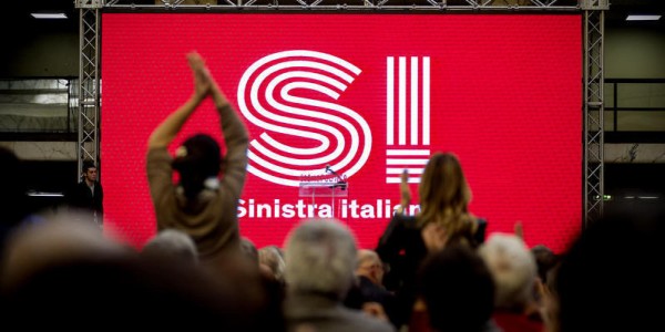 Roma 21/02/2016, giornata conclusiva di ' Cosmopolitica ' convention dei movimenti e dei partiti della sinistra, organizzata da SI Sinistra Italiana. Nella foto