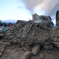 Amatrice, 24 agosto 2016
(FILIPPO MONTEFORTE/AFP/Getty Images)